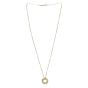 Tiffany & Co. Atlas Pierced Pendant 18k Yellow Gold Diamond Necklace