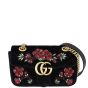 Gucci GG Marmont Velvet Mini Shoulder Bag Front