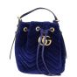 Gucci GG Marmont Bucket Bag Velvet Front