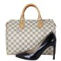 Louis Vuitton Speedy 30 Damier Azur Shoe