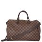 Louis Vuitton Speedy 35 Bandouliere Damier Ebene Front With Strap