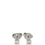 Tiffany & Co Solitaire Platinum Diamond Earrings Front