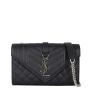 Saint Laurent Monogram Mix Matelasse Envelope Chain Bag Small Front with Strap