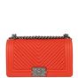 Chanel Boy Old Medium Chevron Front
