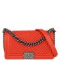 Chanel Boy Old Medium Chevron Front With Strap