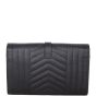 Saint Laurent Monogram Mix Matelasse Envelope Wallet on Chain