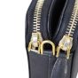 Prada Saffiano Mini Double Zip Chain Crossbody