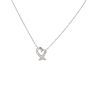 Tiffany & Co Paloma Picasso Loving Heart Diamonds Pendant Platinum Necklace