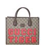 Gucci Tiger GG Supreme Interlocking G Tote Small