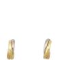 Cartier Trinity 18k Yellow, White & Rose Gold Earrings