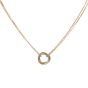 Cartier Trinity 18k Yellow, White & Rose Gold Pink Necklace
