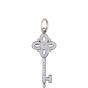 Tiffany & Co Victoria Key 18k White Gold Diamond Pendant Mini