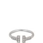 Tiffany & Co Tiffany T Wire Diamond 18k White Gold Ring