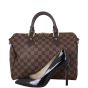 Louis Vuitton Speedy 30 Bandouliere Damier Ebene