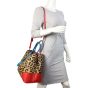 Prada Calf Hair Ostrich Leopard Double Bag Large
