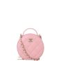 Chanel CC Top Handle Round Zipped Pouch on Chain