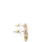 Chanel CC Crystal Stud Earrings