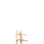 Hermes Chaine d'Ancre Diamond 18k Rose Gold Earrings