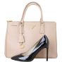 Prada Saffiano Lux Galleria Double Zip Tote Medium