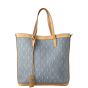 Saint Laurent Toy Shopping Tote Suede Denim