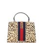 Gucci Sylvie Top Handle Medium Bag Leopard Calf Hair