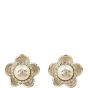 Chanel CC Flower Earrings