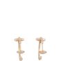 Louis Vuitton Idylle Blossom Diamond 18k Rose Gold Hoop Earrings Small