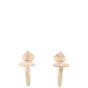 Louis Vuitton Idylle Blossom Diamond 18k Rose Gold Hoop Earrings Small