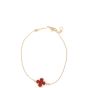 Van Cleef & Arpels Sweet Alhambra 1 Motif Carnelian Bracelet