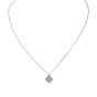 Van Cleef & Arpels Sweet Alhambra Diamond 18k White Gold Pendant Necklace