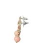 Chanel CC Pearl Coral Drop Earrings
