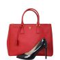 Prada Saffiano Lux Galleria Double Zip Tote Large