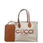 Gucci Logo Canvas Tote