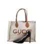Gucci Logo Canvas Tote
