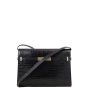 Saint Laurent Manhattan Shoulder Bag Medium Croc Embossed
