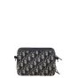 Dior Double Zip Pouch with Strap Oblique