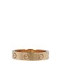 Cartier Love Wedding Band 18k Rose Gold 1 Diamond