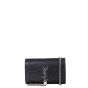 Saint Laurent Kate Tassel Chain Wallet Croc-Embossed