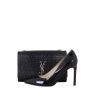 Saint Laurent Kate Tassel Chain Bag Medium Croc-Embossed