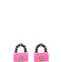 Chanel CC Enamel Handbag Stud Earrings