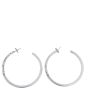 Hermes Chaine d'Ancre Enchainee Sterling Silver Hoop Earrings