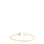 Tiffany & Co T Wire 18k Rose Gold Bracelet