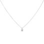 Tiffany & Co. Solitaire Diamond Platinum Pendant Necklace