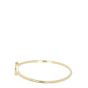 Tiffany & Co T Wire Diamond 18k Yellow Gold Bracelet