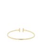 Tiffany & Co T Wire Diamond 18k Yellow Gold Bracelet