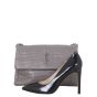 Saint Laurent West Hollywood Croc-Embossed Medium