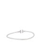 Tiffany & Co Tiffany T Wire 18k White Gold Narrow Bracelet