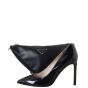 Prada Logo Triangle Leather Shoulder Bag