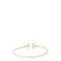 Tiffany & Co Tiffany T Wire Mother of Pearl 18k Rose Gold Bracelet