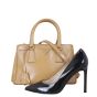 Prada Saffiano Vernice Galleria Double Zip Tote Small